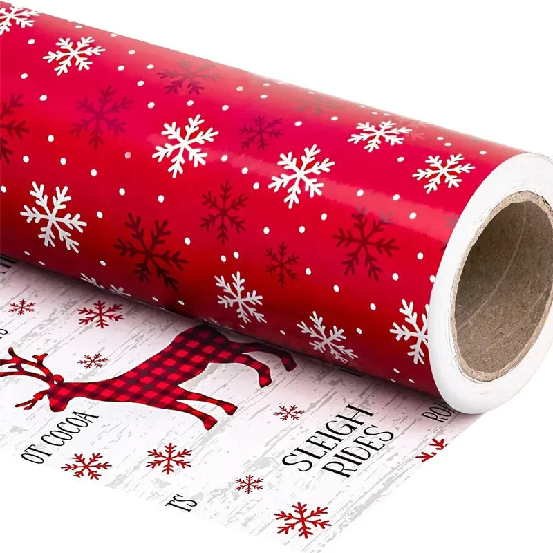 Vintage Christmas Wrapping Paper Roll