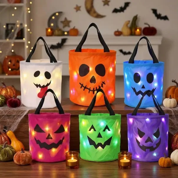 LED Halloween Candy Bucket