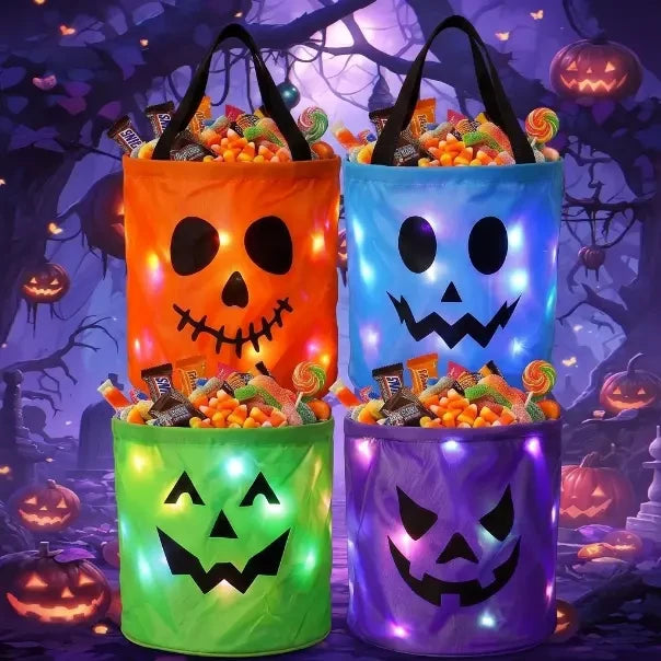 LED Halloween Candy Bucket